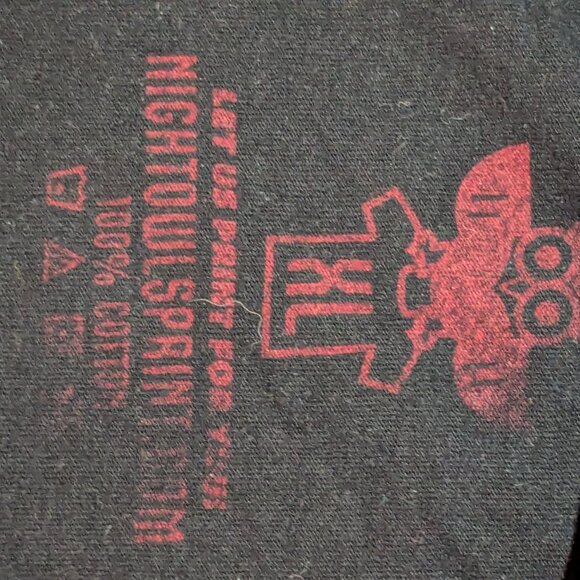 Jeff Rosenstock Andrew W.K. Parody Shirt "Party Hardly" Black XL T-Shirt - Picture 3 of 4